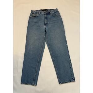 Calvin Klein Men’s‎ Jeans Size 34 90’s Leather Tag Logo Button Missing Loose Fit